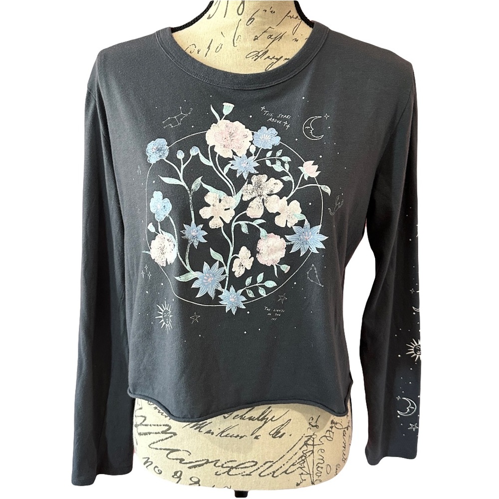 Greyson Threads Black Label Graphic Long Sleeve Shirt- Sz XS